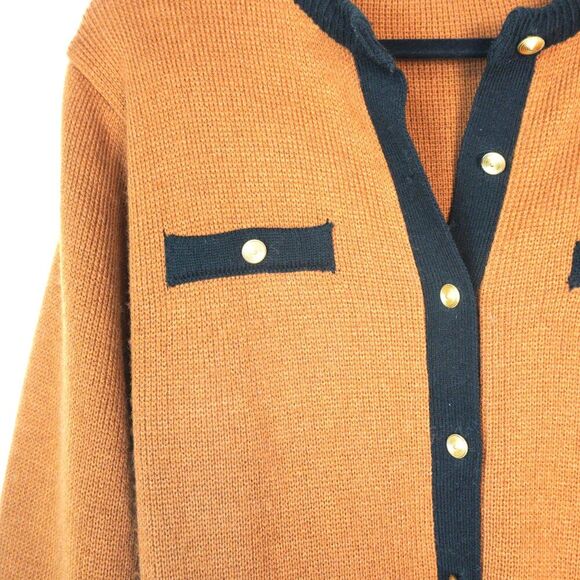 Vintage Karen Scott Wool Blend Cardigan Sz S EUC Classic Office Workwear Career - Picture 6 of 8